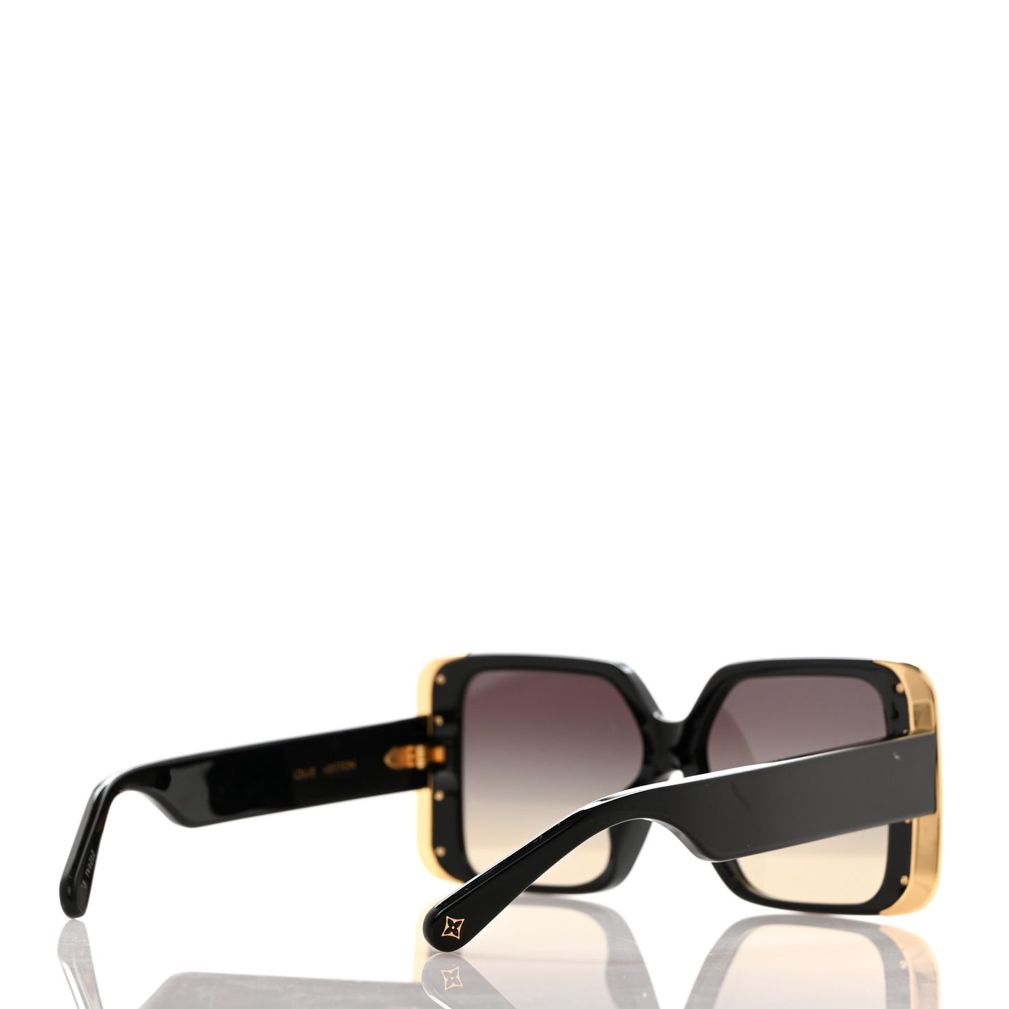 Acetate LV Moon Square Sunglasses Z1664E Black