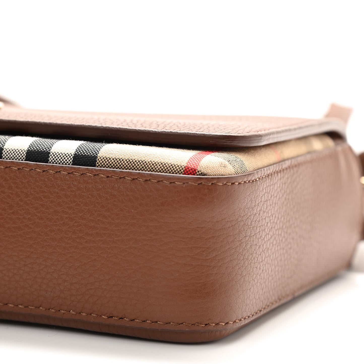 Calfskin Vintage Check New Hampshire Bag Archive Beige Tan