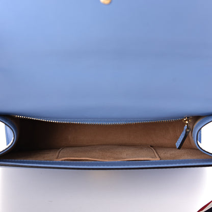 Gucci Calfskin Small Sylvie Shoulder Bag Clear Sky Blue 5 of 10