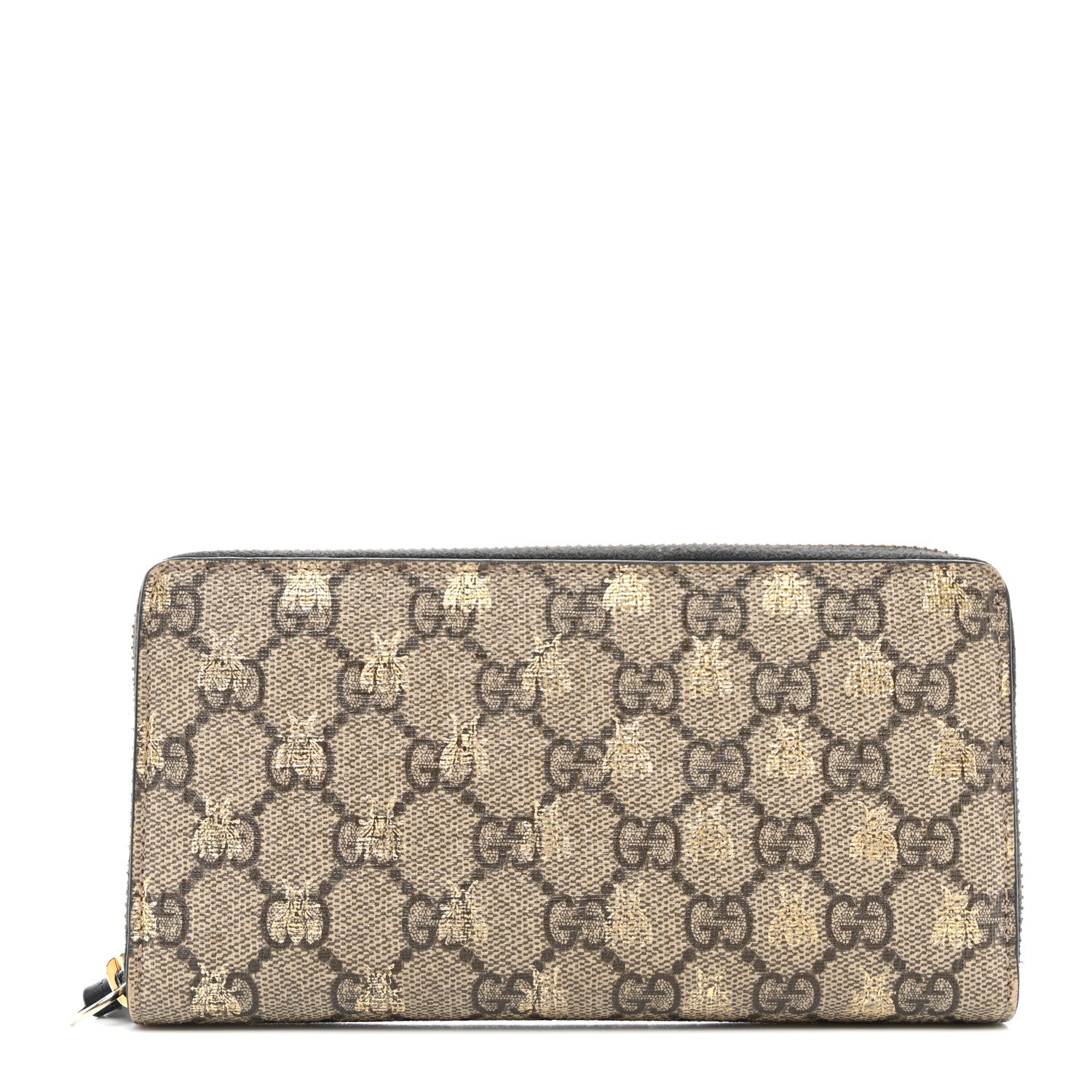 Gucci GG Supreme Monogram Bees Zip Around Wallet 1 of 8