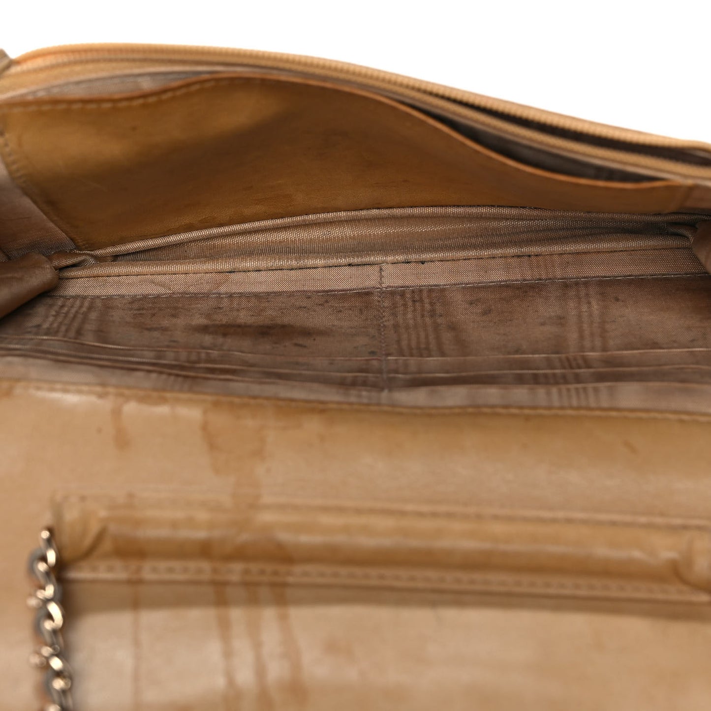 Caviar Timeless CC Wallet on Chain WOC Beige