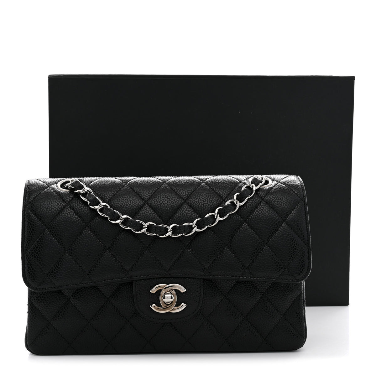 Chanel Caviar Quilted Small Double Flap Black 11 of 11