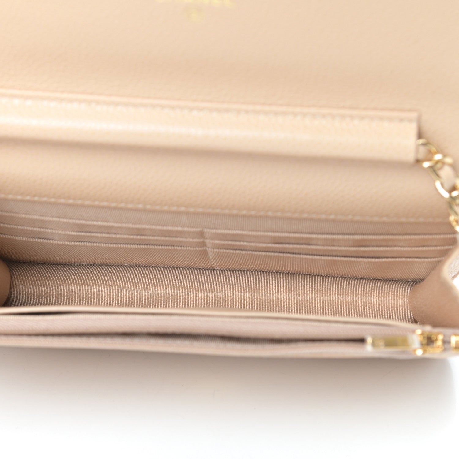 Chanel Caviar Quilted Wallet On Chain WOC Beige 5 of 14