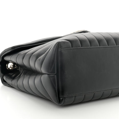 Saint Laurent Calfskin Y Quilted Monogram Medium Loulou Chain Satchel Black 10 of 11