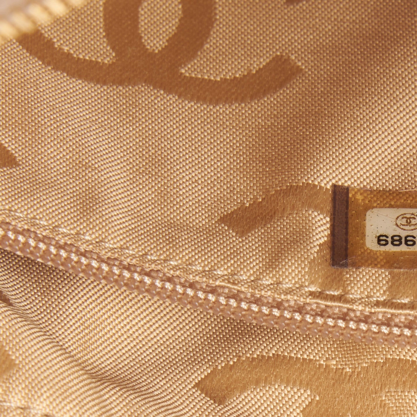 Chanel Lambskin Chevron Quilted Camera Case Beige 9 of 11