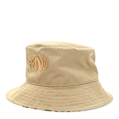 Fendi Nylon FF Vertigo Reversible Bucket Hat Multicolor 4 of 14