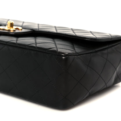 Chanel Lambskin Quilted Medium Rectangular Kelly Flap Bag Black 12 of 12