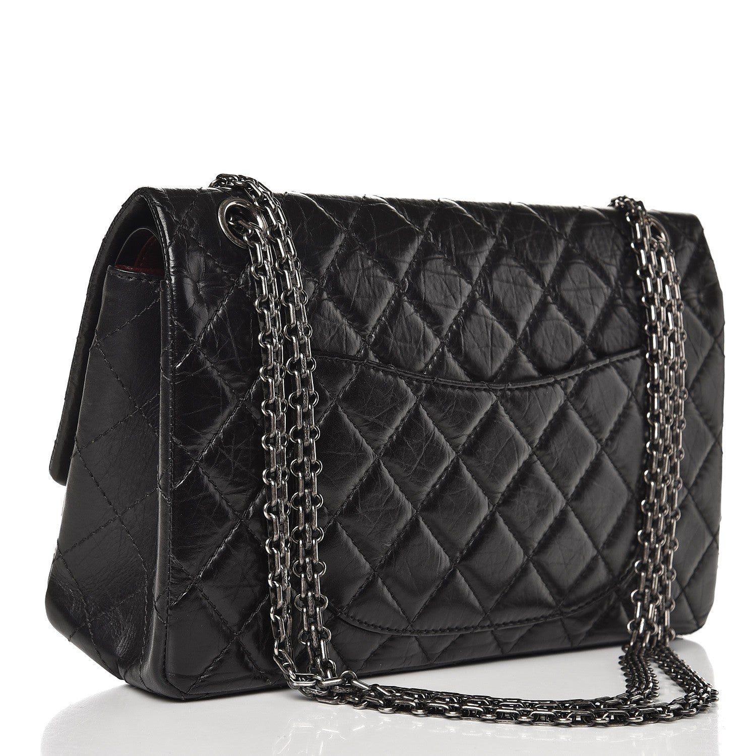 Chanel Aged Calfskin Quilted 2.55 Reissue 226 Flap Black 4 of 8