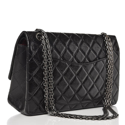Chanel Aged Calfskin Quilted 2.55 Reissue 226 Flap Black 4 of 8