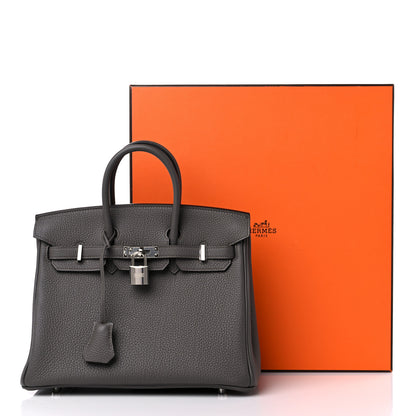 Hermes Togo Birkin 25 Etain 10 of 10