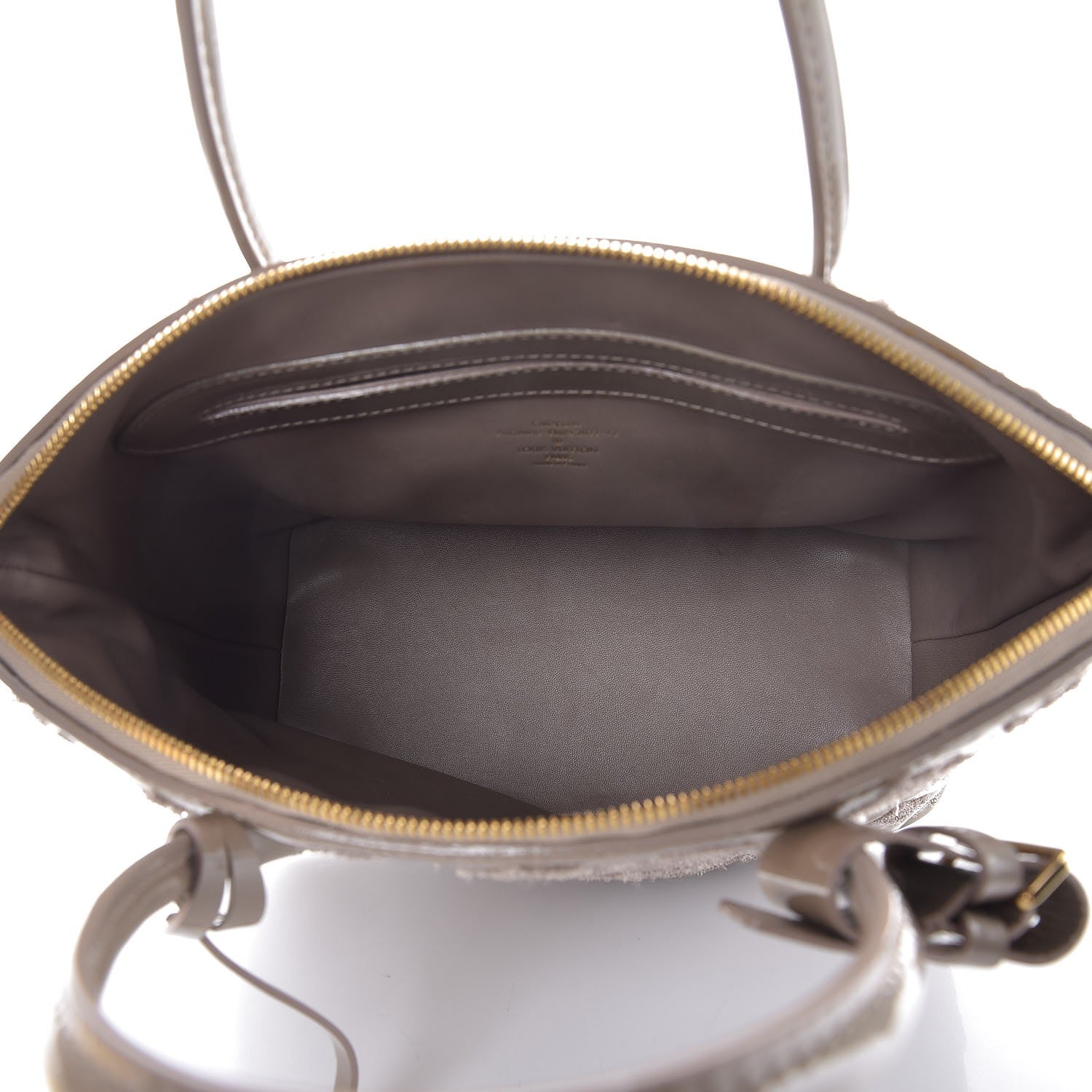 Louis Vuitton Patent Lambskin Fascination Lockit Gris 5 of 8