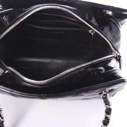 Chanel Patent Quilted Tote Black 5 of 10