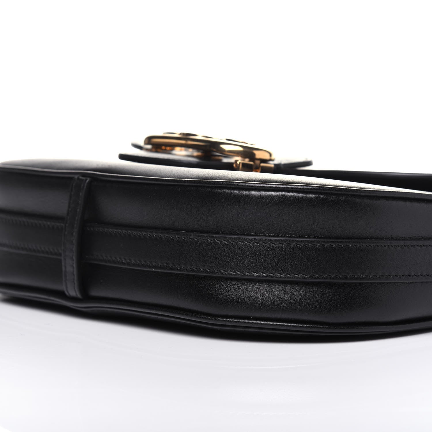 Celine Shiny Calfskin Medium Chain Maillon Triomphe Black 7 of 13