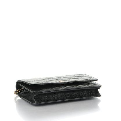 Chanel Caviar Quilted Wallet On Chain WOC Black 4 of 8