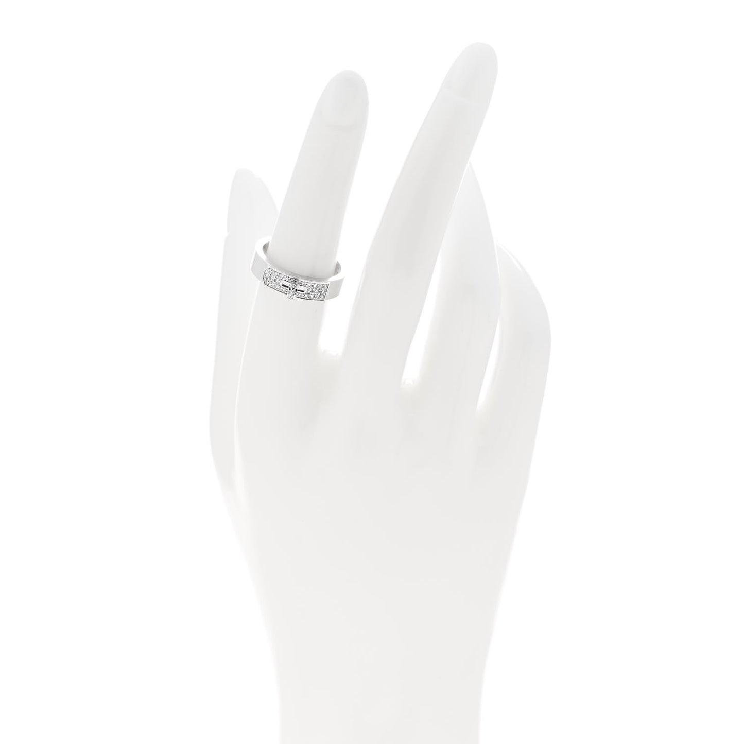 18K White Gold Diamond Kelly Ring 53 6.25