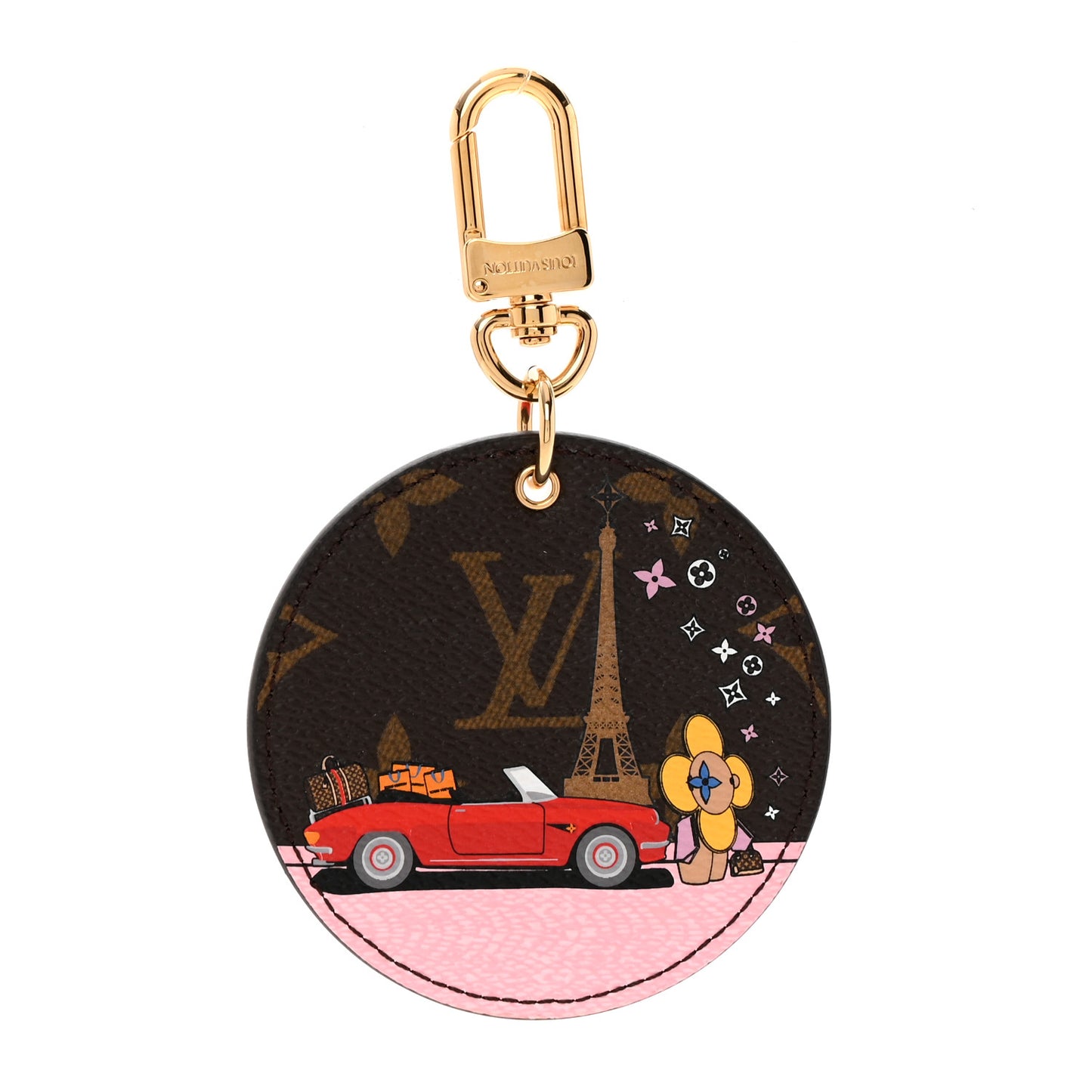 Monogram 2019 Christmas Animation Paris Bag Charm Key Ring