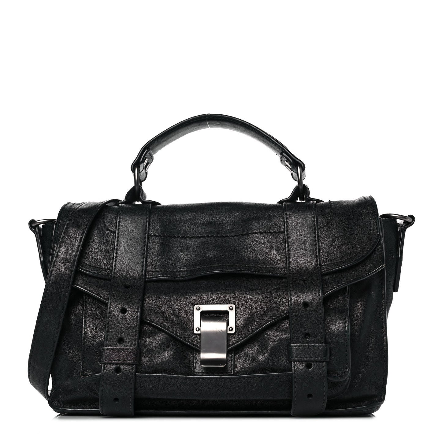 Lambskin Tiny PS1 Satchel Black