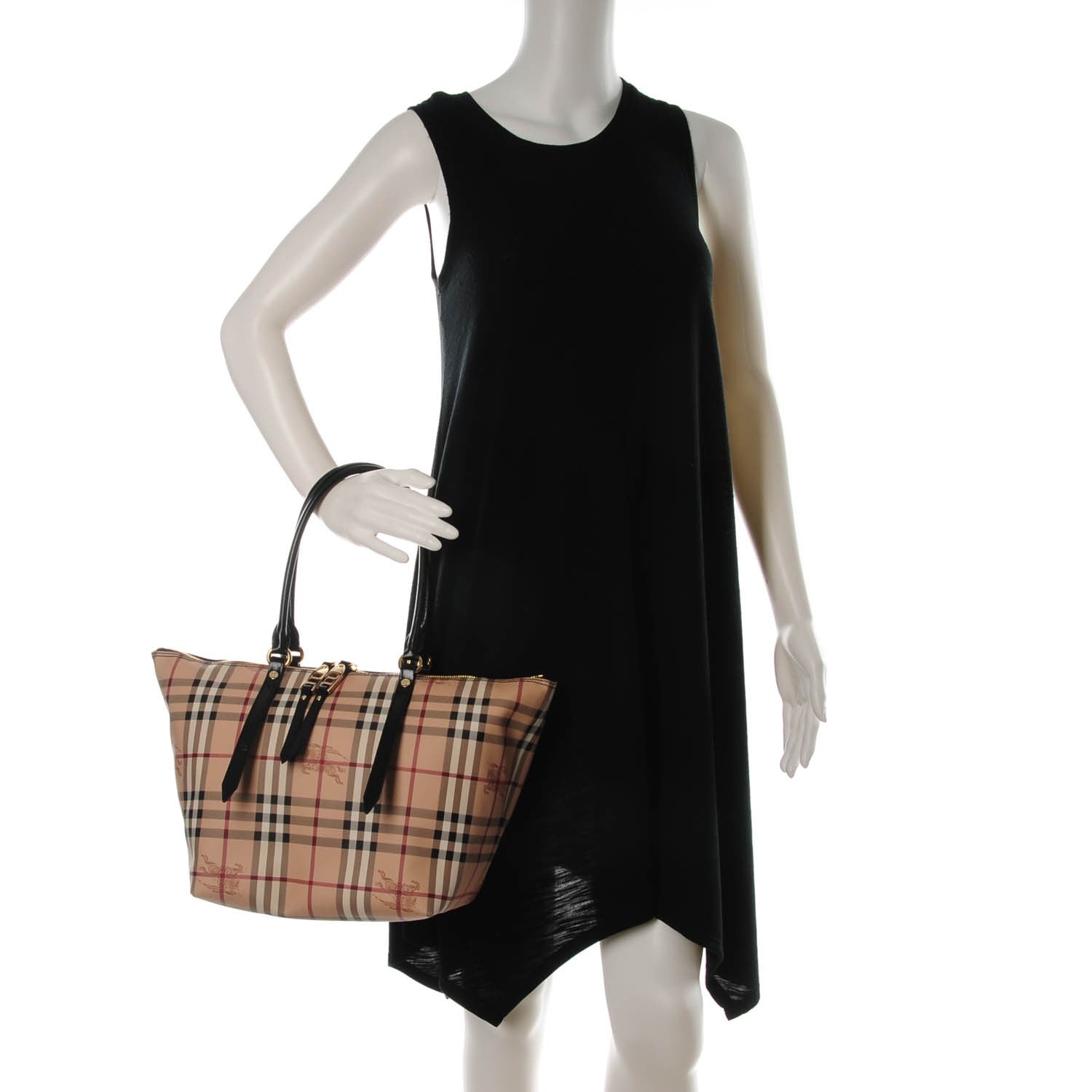 Burberry Haymarket Check Small Salisbury Tote Black 2 of 8