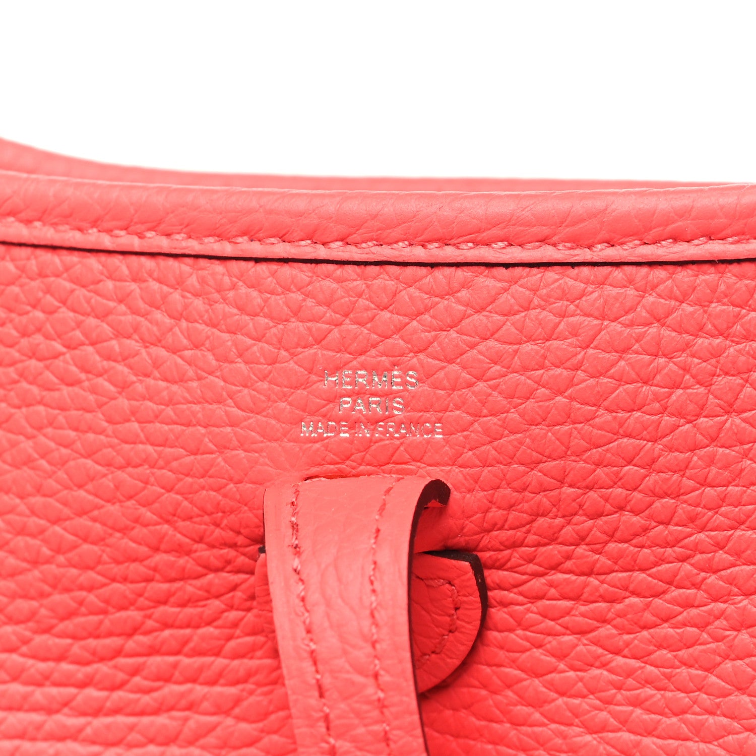 Hermes Taurillon Clemence Evelyne TPM Rouge Pivoine 6 of 10