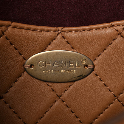 Chanel Calfskin Quilted Multi Pouching Flap And Coin Purse Beige 7 of 13
