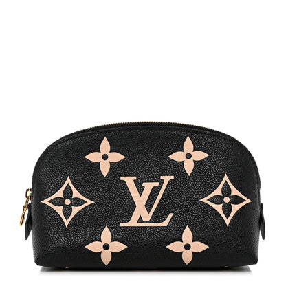 Louis Vuitton Empreinte Monogram Giant Cosmetic Pouch Black Beige 1 of 7