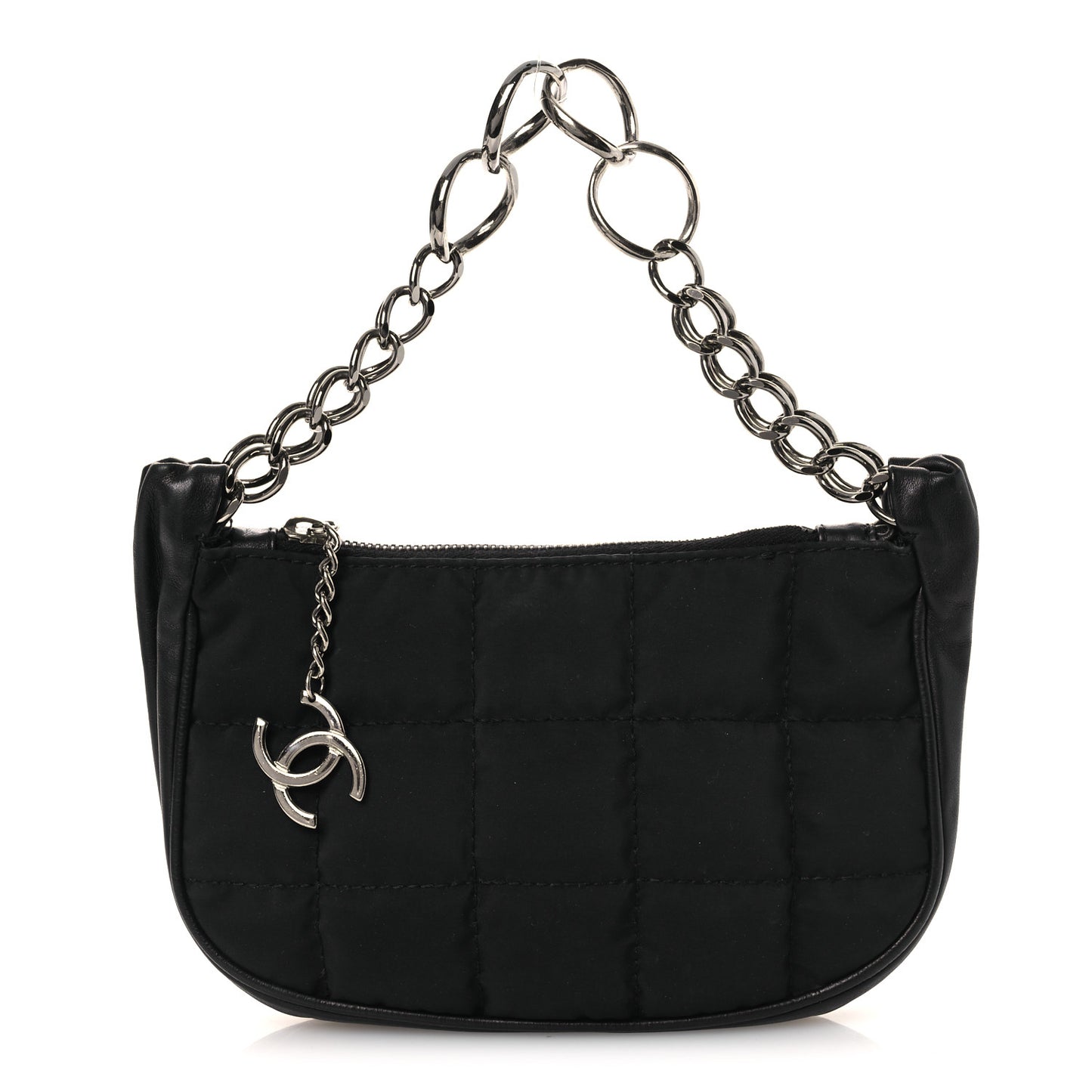 Nylon Chocolate Bar Mini Bag Black