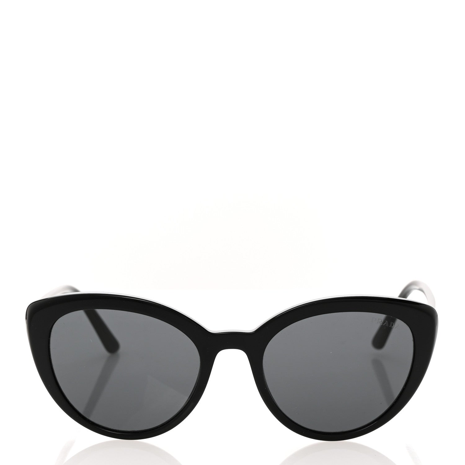 Prada Acetate Cat Eye Sunglasses SPR 02V Black 2 of 8