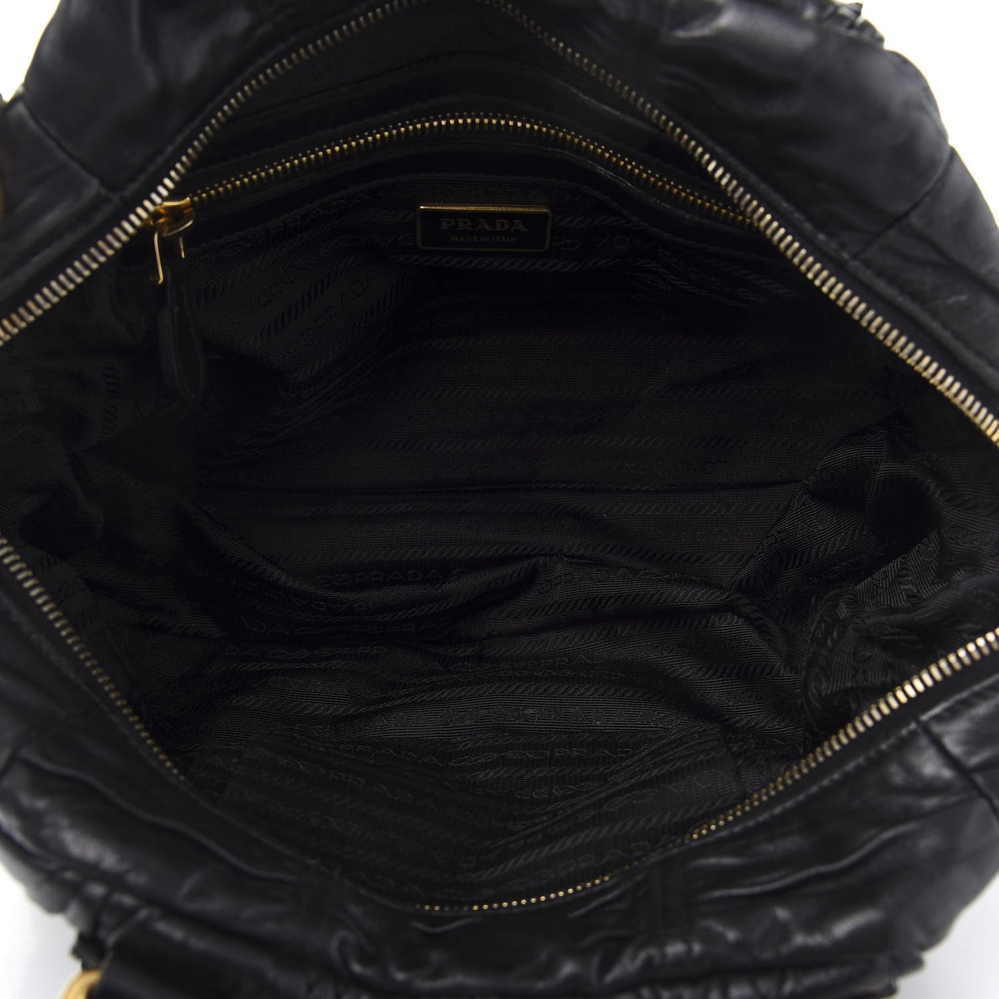 Nappa Gaufre Tote Black