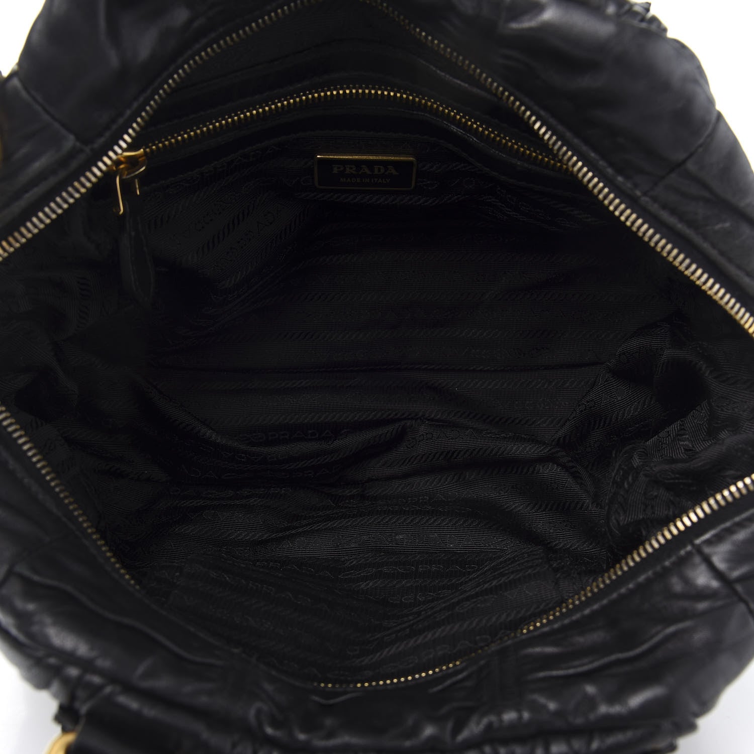 Prada Nappa Gaufre Tote Black 5 of 10