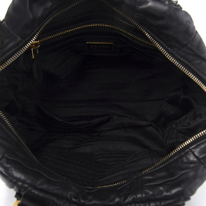 Prada Nappa Gaufre Tote Black 5 of 10