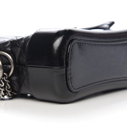 Chanel Aged Calfskin Quilted Small Gabrielle Hobo Black 7 of 9