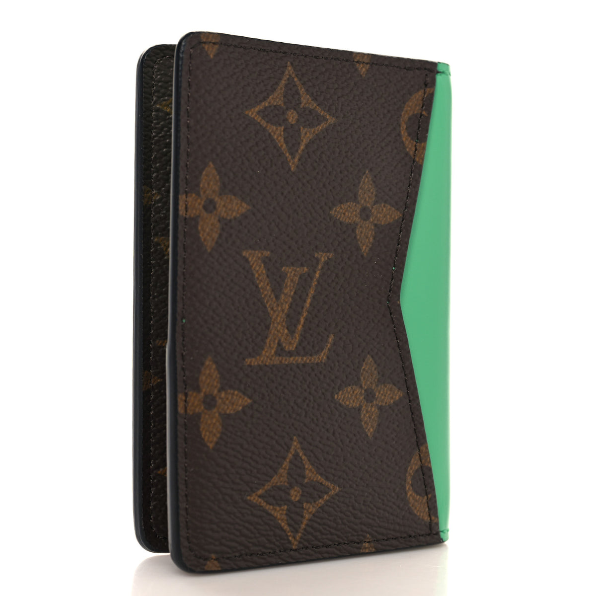 Louis Vuitton Monogram Macassar Pocket Organizer NM Borneo Green 3 of 7