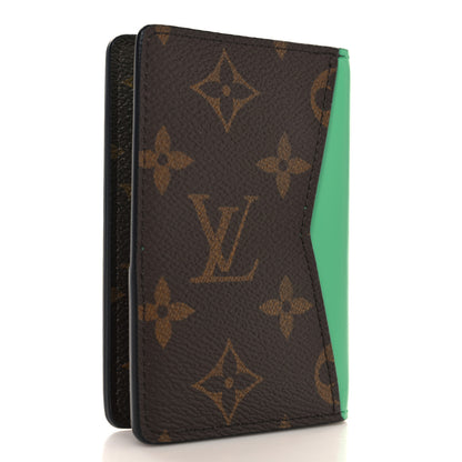 Louis Vuitton Monogram Macassar Pocket Organizer NM Borneo Green 3 of 7