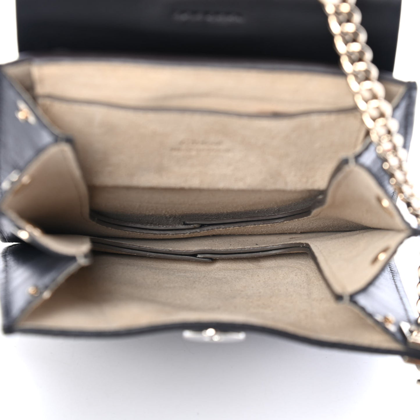 Suede Calfskin Mini Faye Bracelet Bag Black