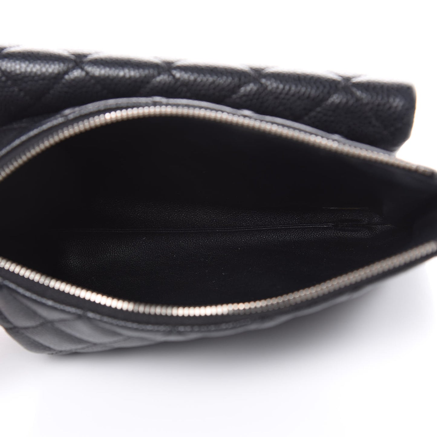 Caviar Quilted Daily Zip Crossbody Bag Black