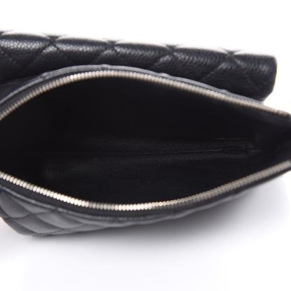 Chanel Caviar Quilted Daily Zip Crossbody Bag Black 5 of 11
