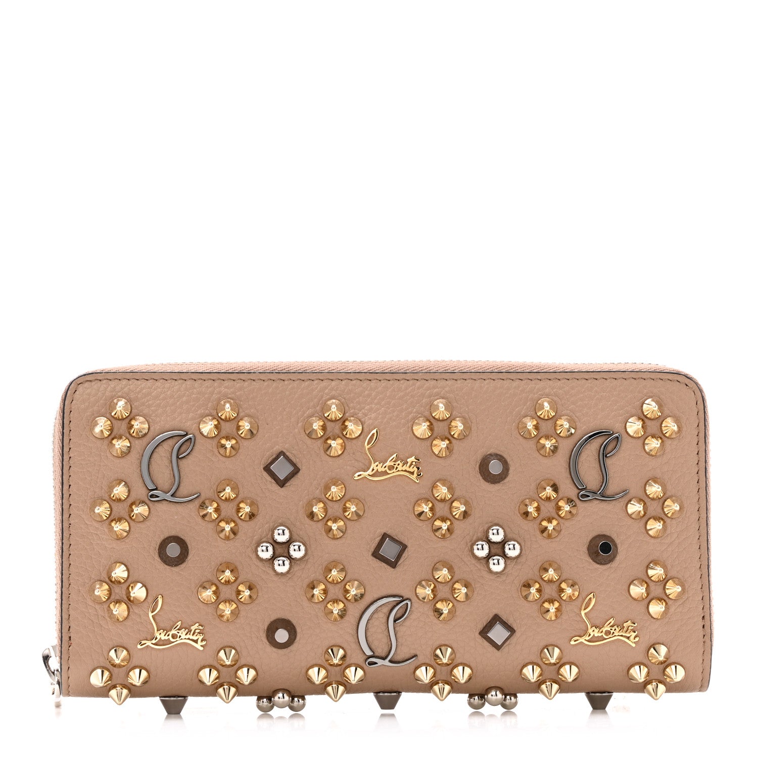Christian Louboutin Calfskin Loubinthesky Panettone Wallet Roca Multicolor 1 of 11