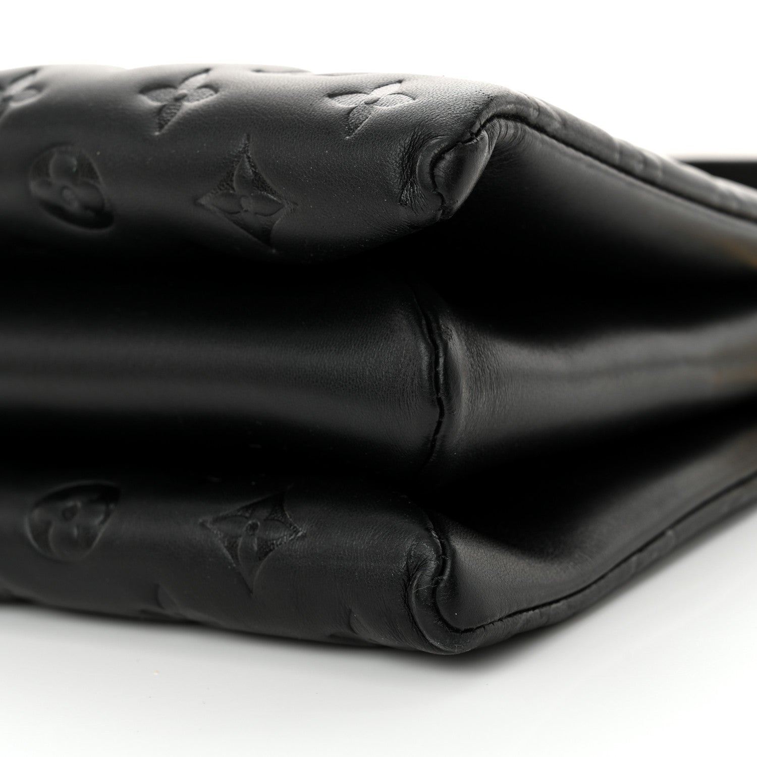 Louis Vuitton Lambskin Embossed Monogram Coussin PM Black 9 of 9