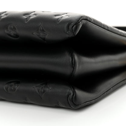 Louis Vuitton Lambskin Embossed Monogram Coussin PM Black 9 of 9