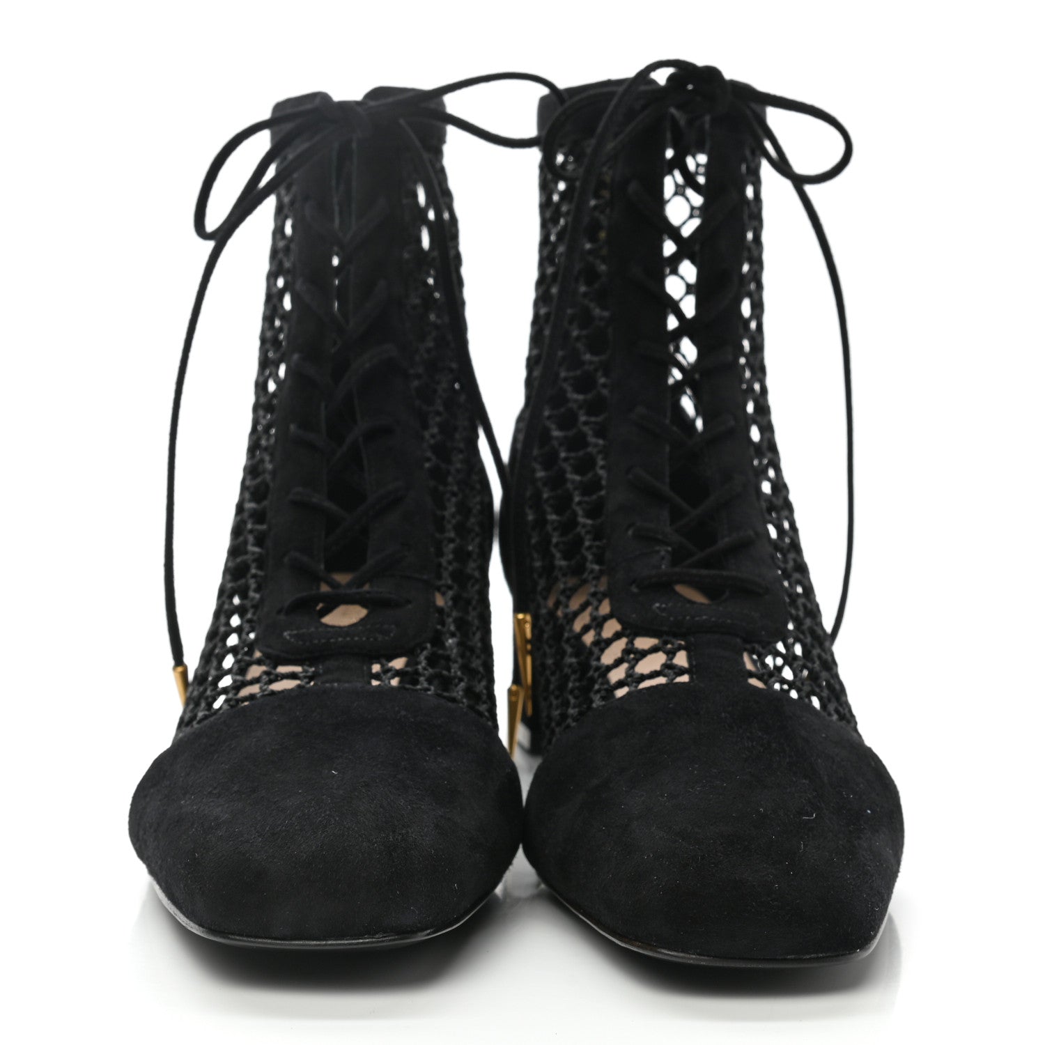 Christian Dior Suede Resille Naughtily-D 30mm Ankle Boots 40 Black 2 of 10