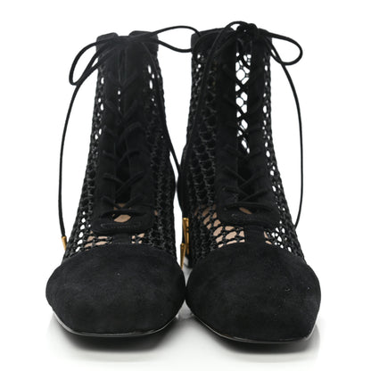 Christian Dior Suede Resille Naughtily-D 30mm Ankle Boots 40 Black 2 of 10
