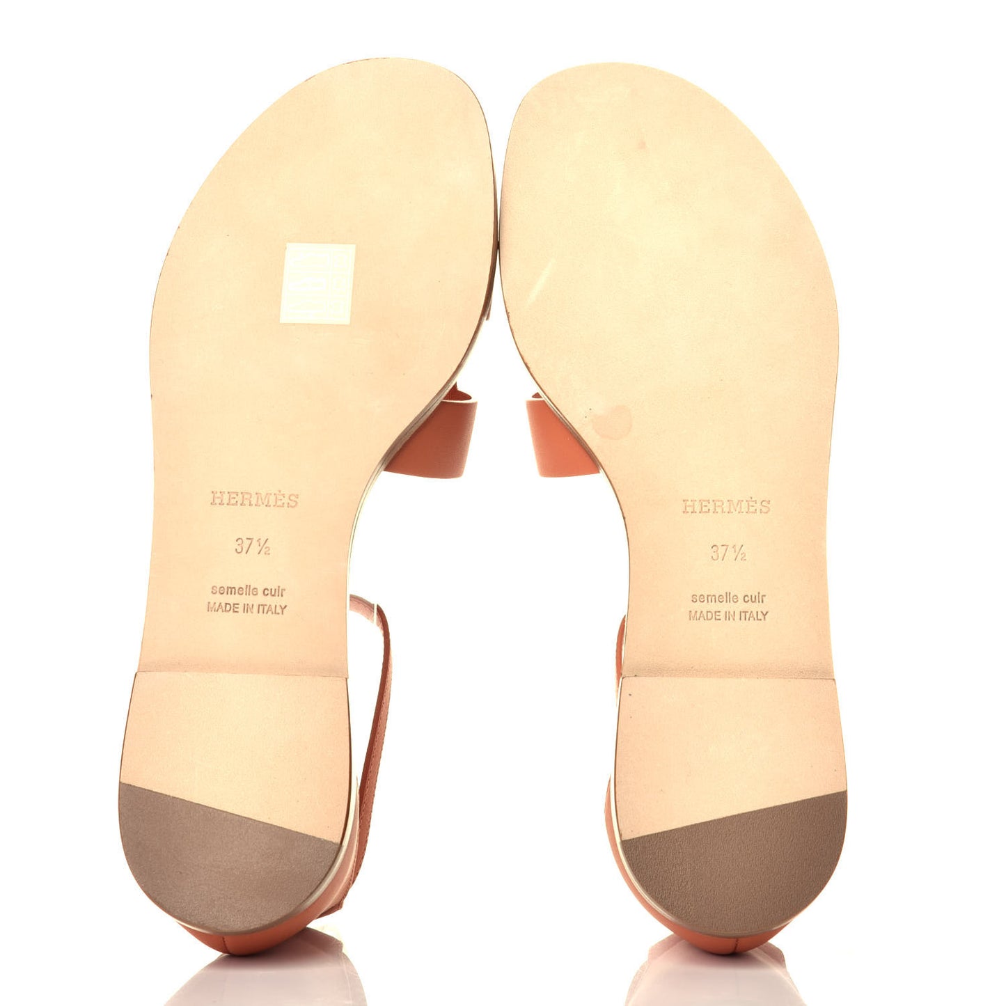 Calfskin Santorini Sandals 37.5 Rose Bubinga