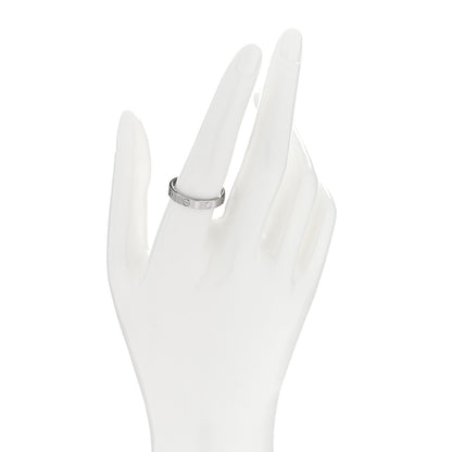 Cartier 18K White Gold 3.5mm LOVE Wedding Band Ring 59 8.75 2 of 5