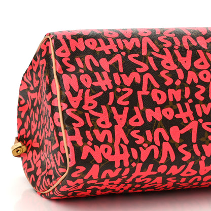 Louis Vuitton Monogram Graffiti Speedy 30 Fuchsia 9 of 10
