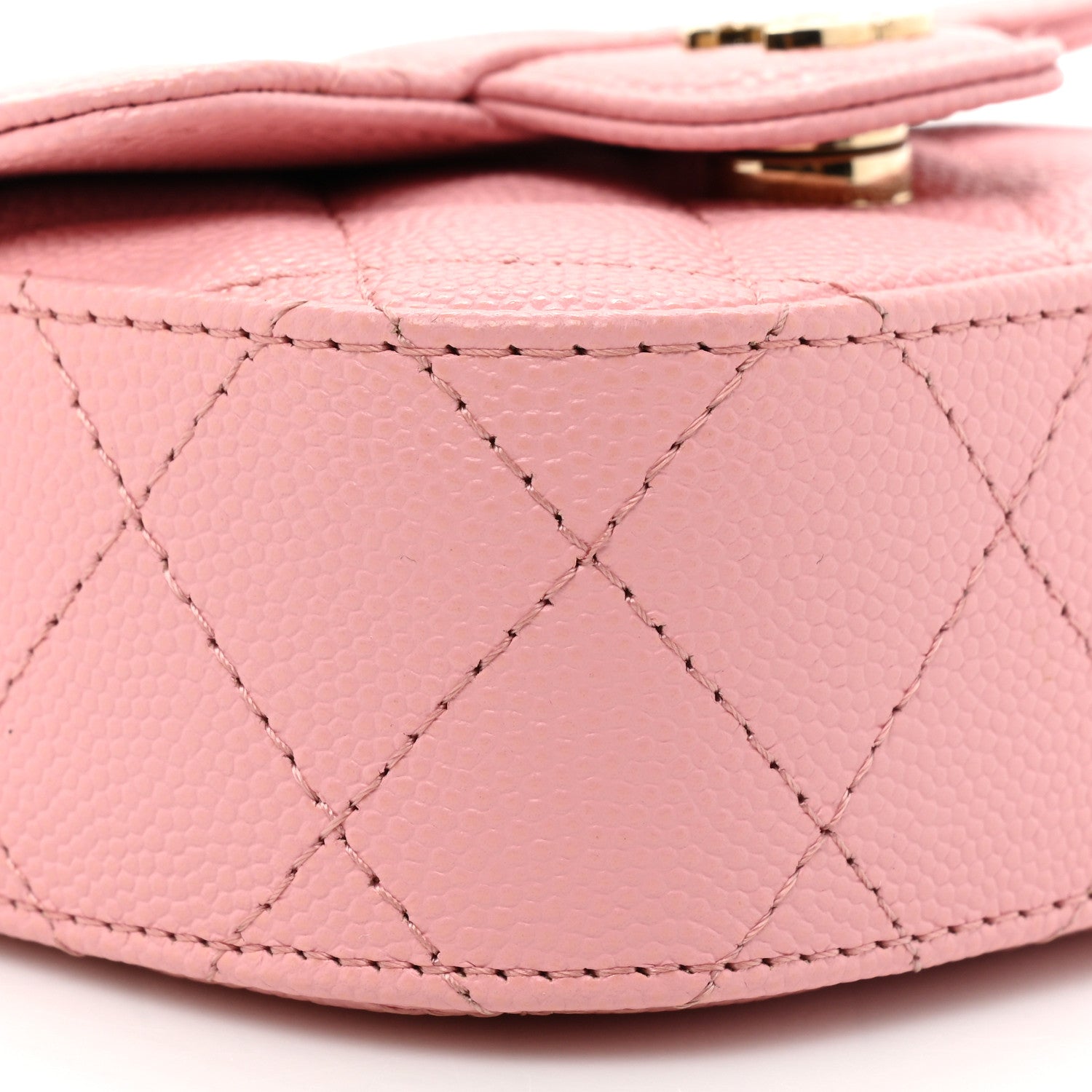 Chanel Caviar Quilted Mini Clutch With Chain Pink 10 of 10