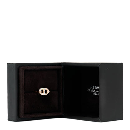Hermes 18K Rose Gold Diamond Farandole Ring 52 6 6 of 6