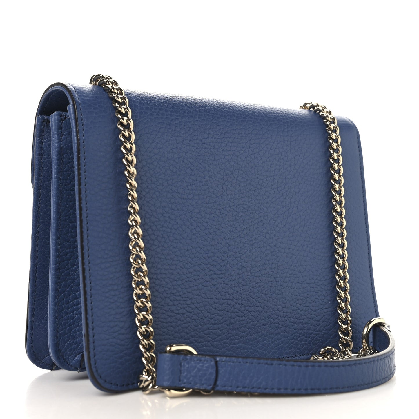 Dollar Calfskin Small Interlocking G Shoulder Bag Caspian