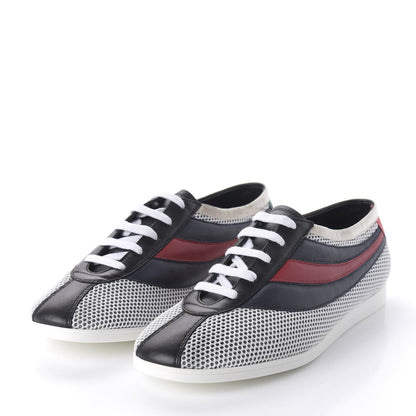 Gucci Calfskin Mesh Mens Falacer Sneakers 8 White Blue Red 3 of 9