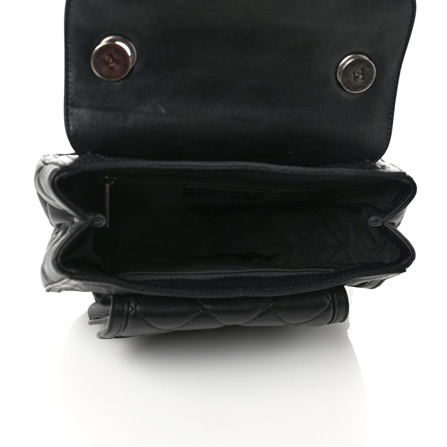 Chanel Lambskin Quilted Messenger Flap Black 5 of 9