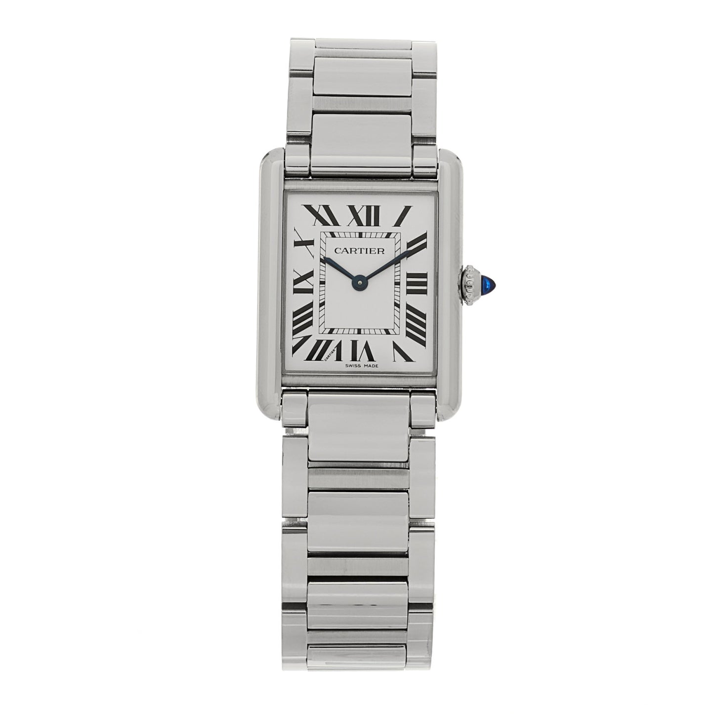 Stainless Steel 25mm Must de Cartier Tank Quartz Watch